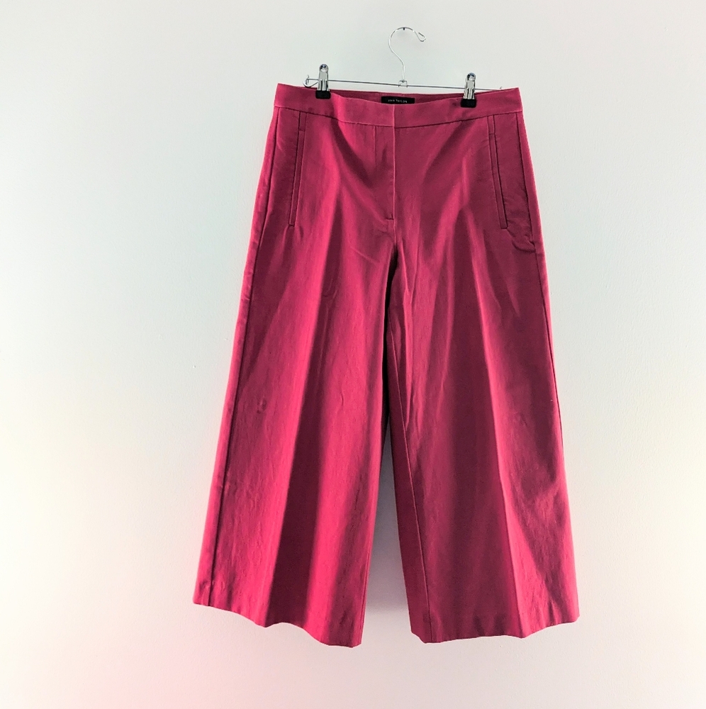 Ann Taylor Hot Pink Cropped Pants Size 8 | Stretchy Stylish Capris. Work busines